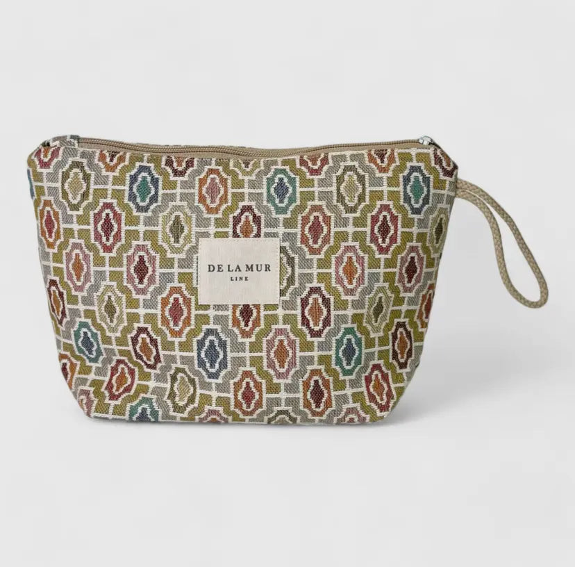 Woven Pattern Toiletry Bag