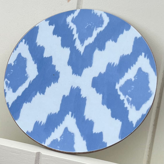 Blue Ikat Coaster