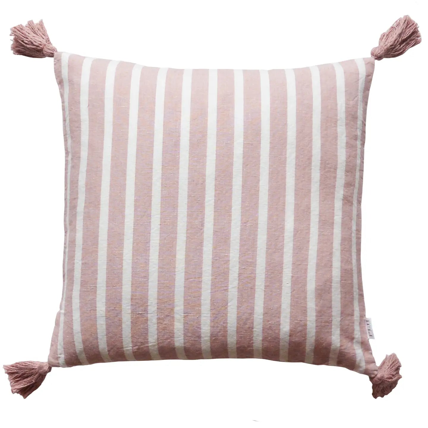 Rose Tetbury Stripe Tassel Cushion Cover